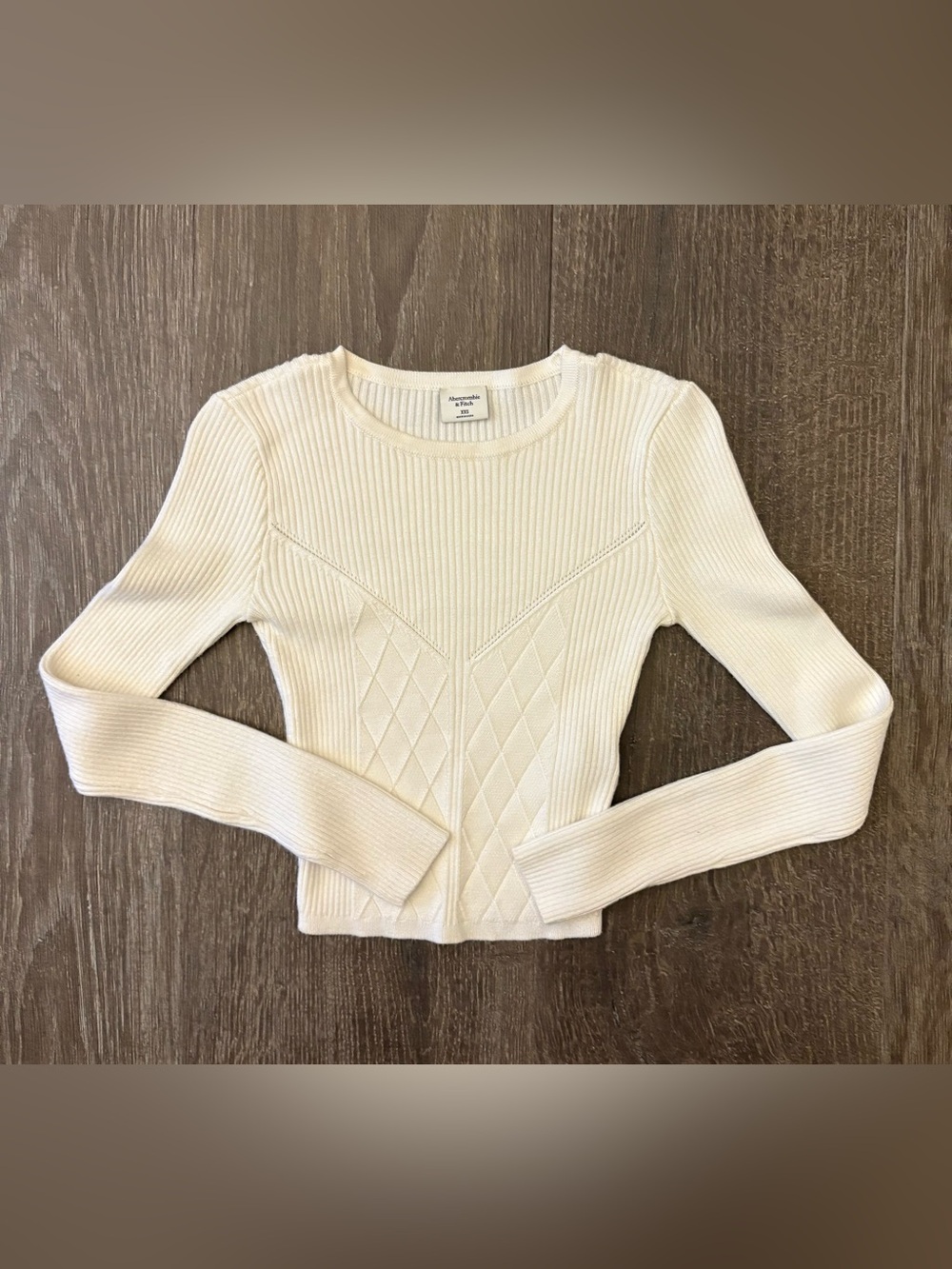 Abercrombie Cream Sweater - Size XXS